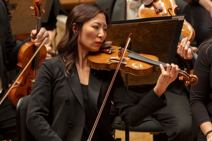 Concertmaster playing