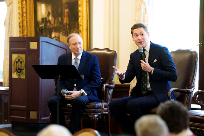 CSOA President Jeff Alexander and Zell Music Director Designate Klaus Mäkelä