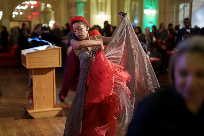 a dancer performs Renee Baker's Black Epiphany