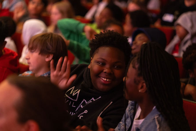 student smiling