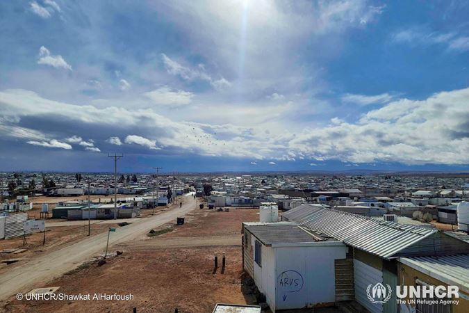 A view of the Zaatari refugee camp