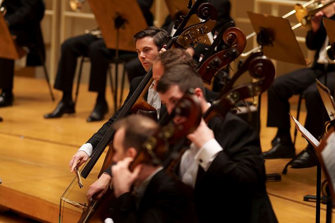 the CSO bass section concentrates mid-performance