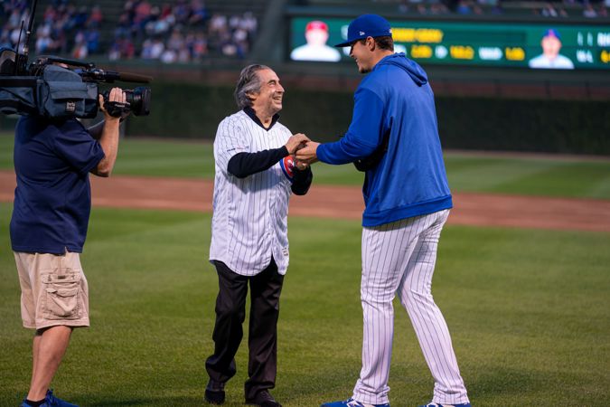 First pitch Cubs