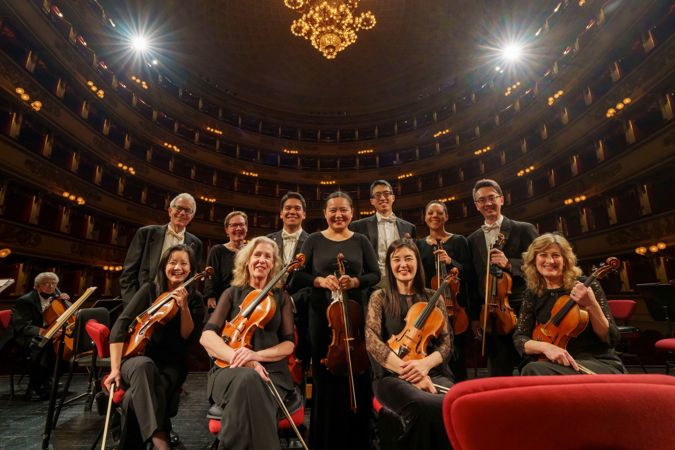CSO viola section in Milan