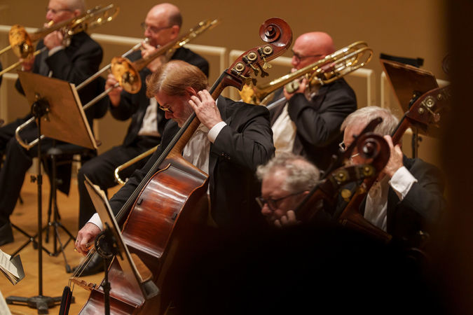 bassist playing