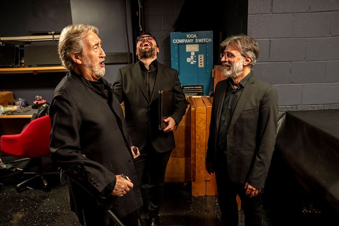 performers backstage