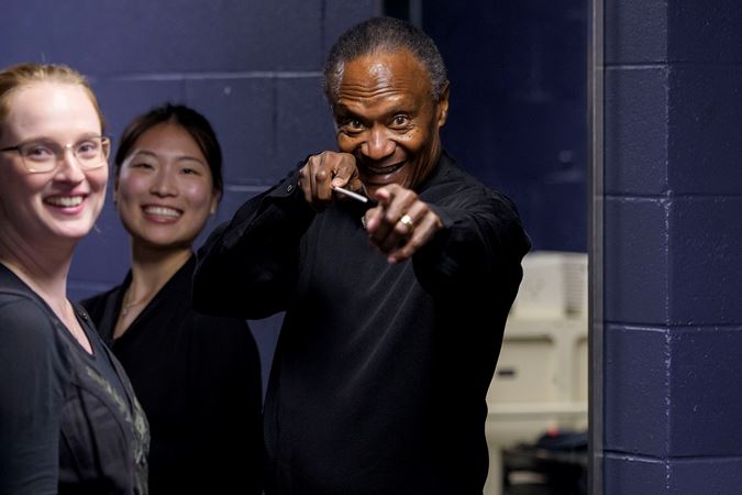 Closeup Of Conductor Thomas Wilkins Backstage