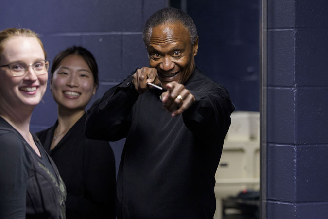 Closeup Of Conductor Thomas Wilkins Backstage