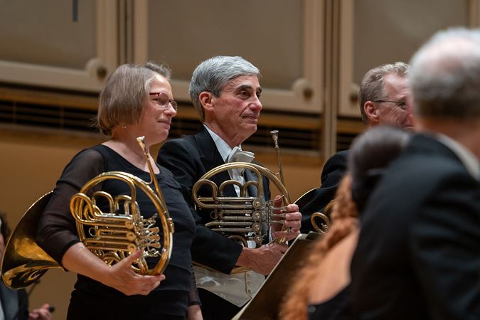 the french horns take a bow