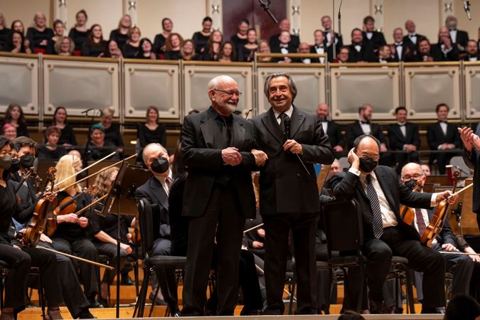 Riccardo Muti and Duain Wolfe