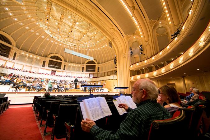 Rehearsal for Verdi's "Falstaff" April 2016