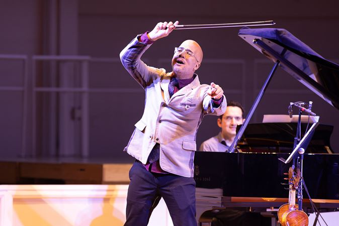 Daniel Bernard Roumain energizes the crowd