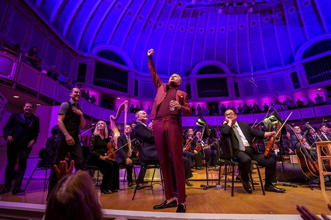 Cody Fry with arm up