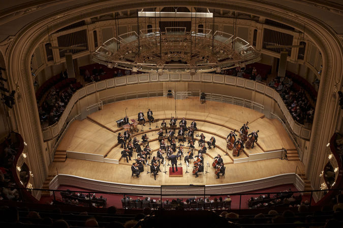 chamber orchestra from balcony