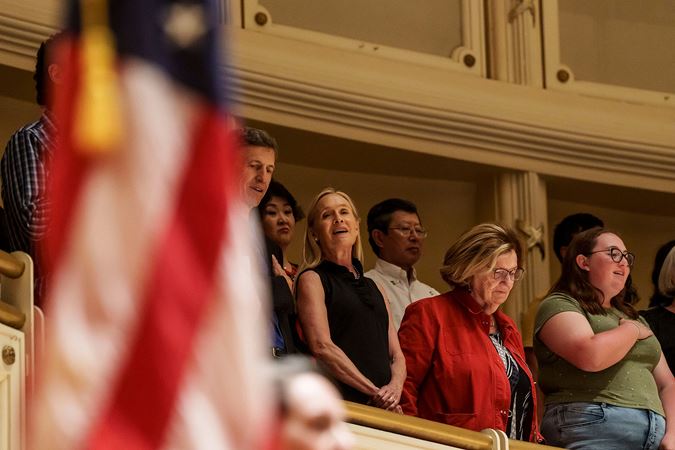 audience national anthem