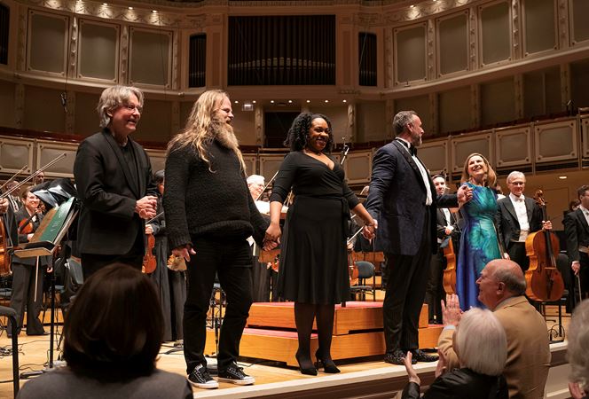 A bow shot of all the guest performers