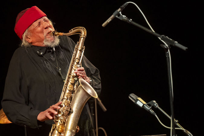 saxophonist playing