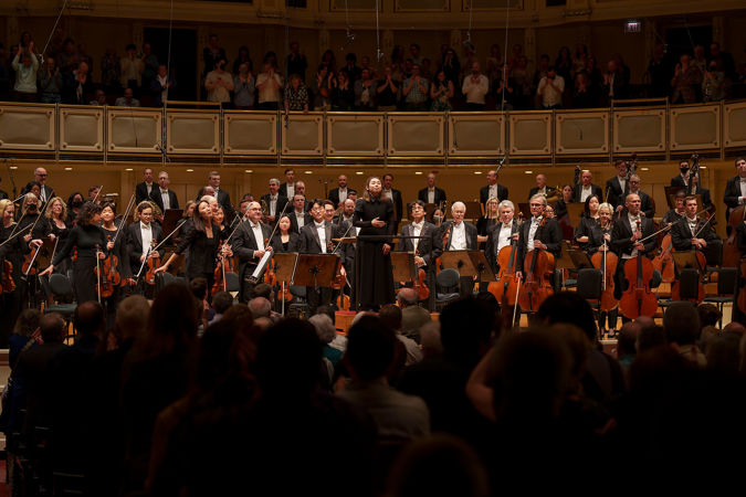 Orchestra taking bow