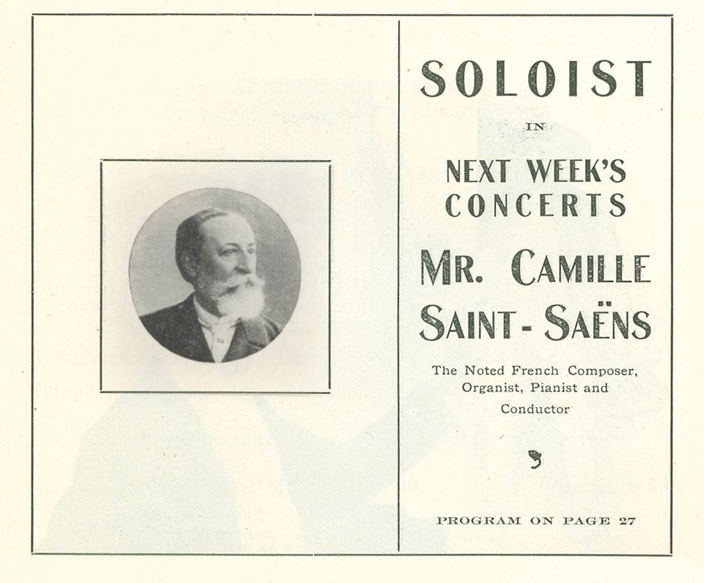 Camille SAINT SAENS, his biography. The works of Camille SAINT