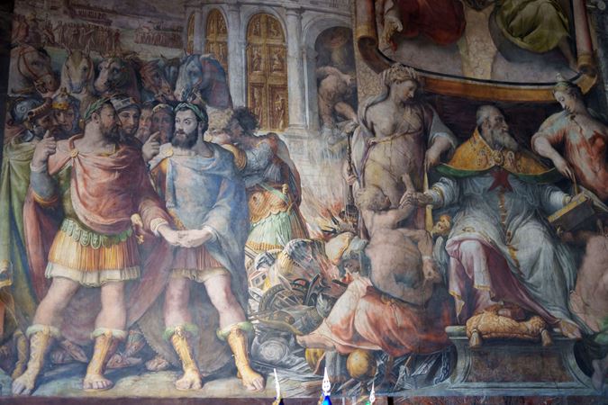 Frescoes in the Hall of Farnese Glories