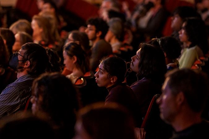 Audience members on the Main Floor