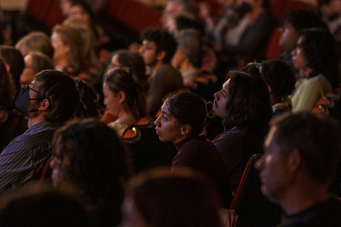 Audience members on the Main Floor