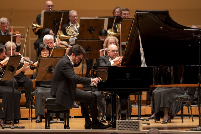 Shani performs as soloist in Shostakovich's Second Piano Concerto