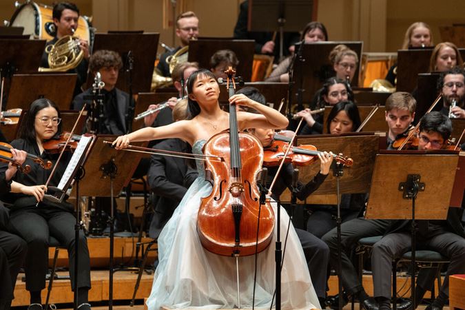 Cellist Ella Wimbiscus, 2026 YAC Finalist