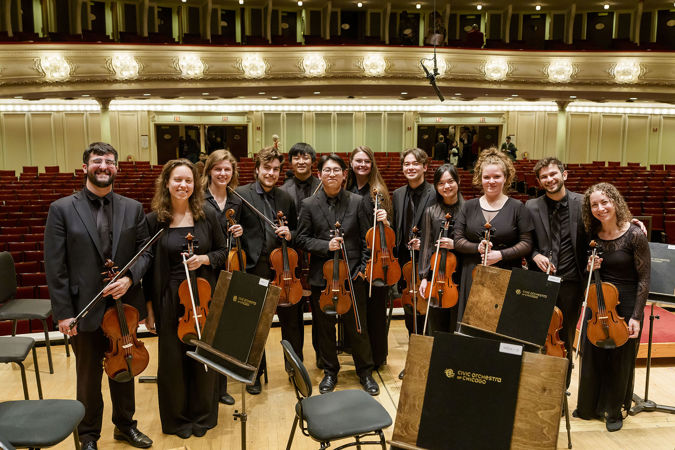 Group shot of all Civic violists