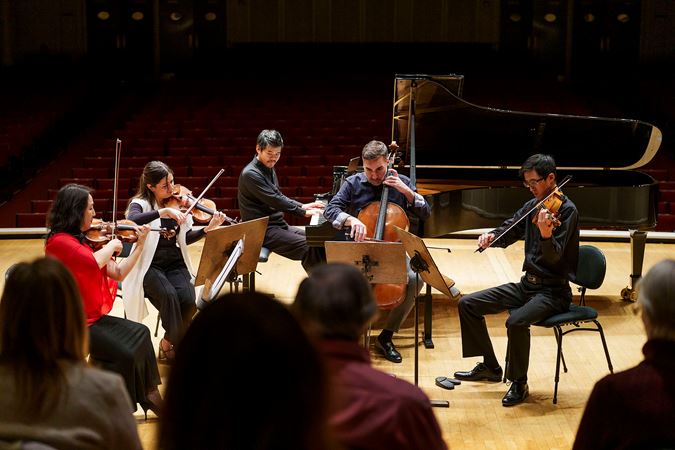 Close up shot of the Civitas Ensemble