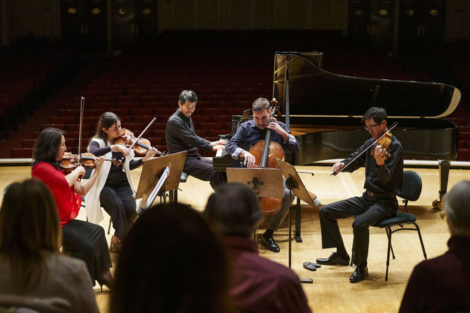 Close up shot of the Civitas Ensemble