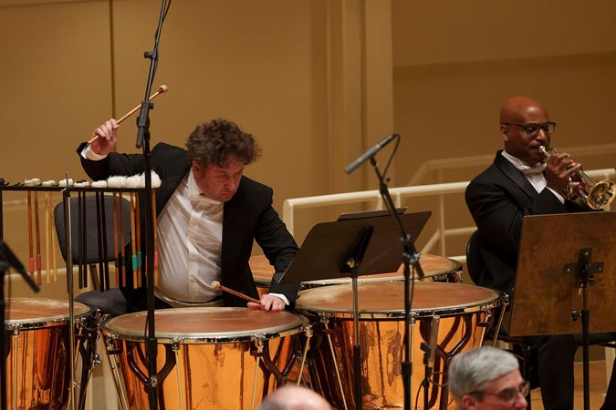 timpanist playing