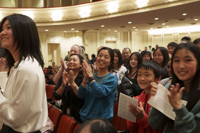 Audiences applauding on the Main Floor for all the 2025 Young Artists Competition finalists